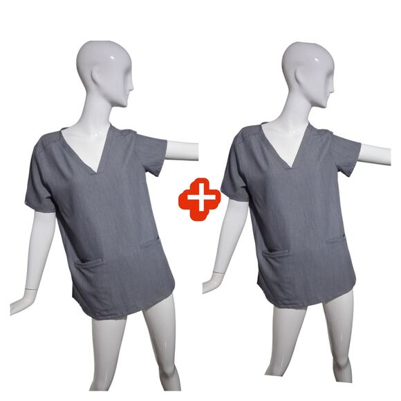 Figs Tops - Figs Casma Three Pocket Scrub Top Women’s Medium Medical Career Nurse Hospital